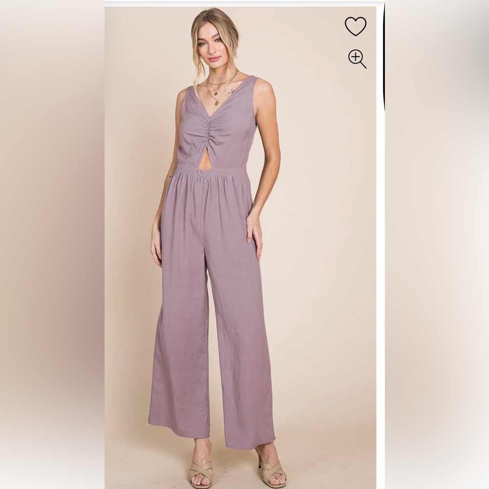 Chic Mauve Sleeveless Jumpsuit